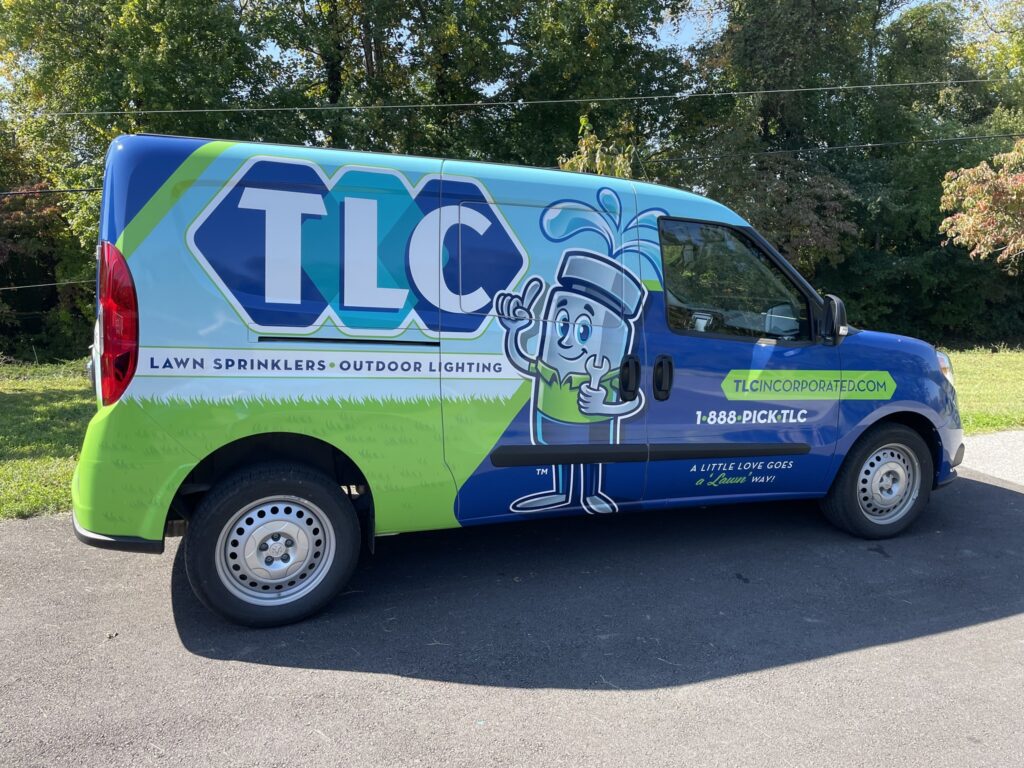 Van with a wrap